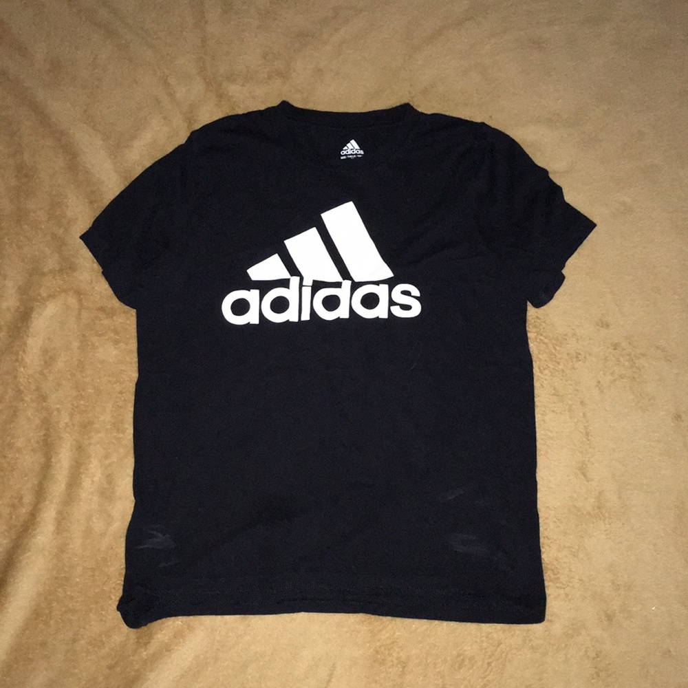 Black addidas shirt